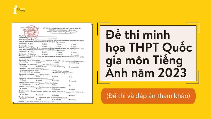 đề tham khảo thpt quốc gia môn tiếng anh 2023