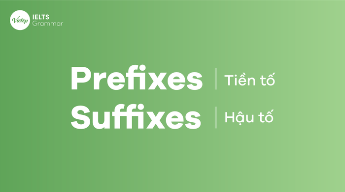 Prefixes, suffixes in English