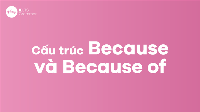 Cấu trúc Because và Because of