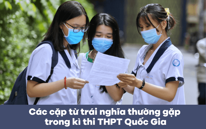 Các cặp từ trái nghĩa phổ biến trong kỳ thi THPT Quốc Gia