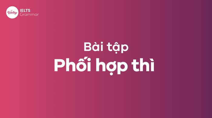 Bài tập sử dụng các thì trong tiếng Anh