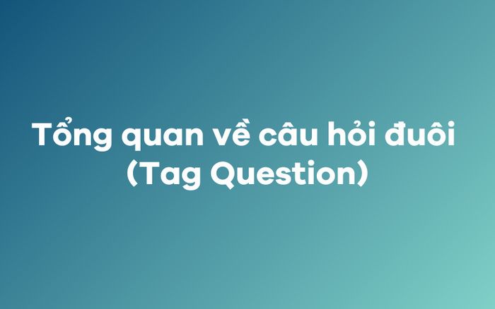 Tổng quan về Câu hỏi đuôi Tag