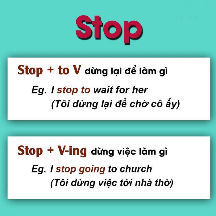 Cấu trúc 'Stop'