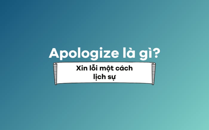 What does Apologize mean?