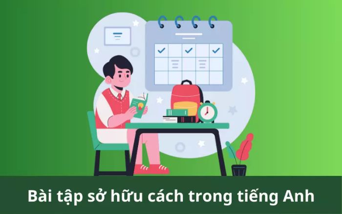 Bài tập về cách sử dụng sở hữu cách trong tiếng Anh