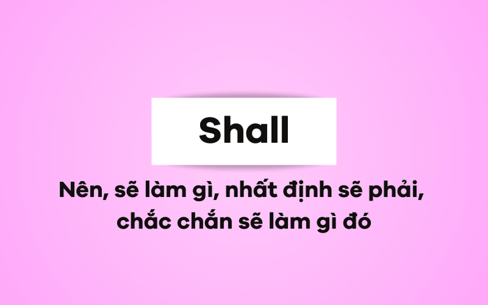 Shall nghĩa là gì?