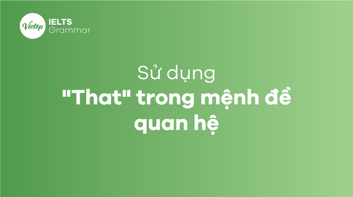 that trong mệnh đề quan hệ