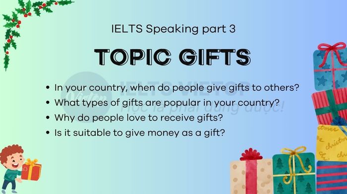 Discussion on gifts - IELTS Speaking Part 3