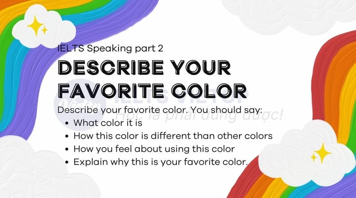 Detail your favorite color – IELTS Speaking part 2