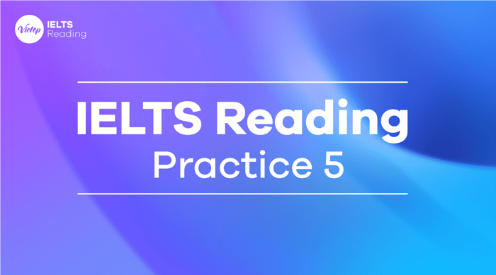 IELTS Reading Exercise 5