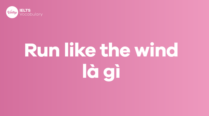 Run like the wind là gì? Sử dụng trong giao tiếp hàng ngày