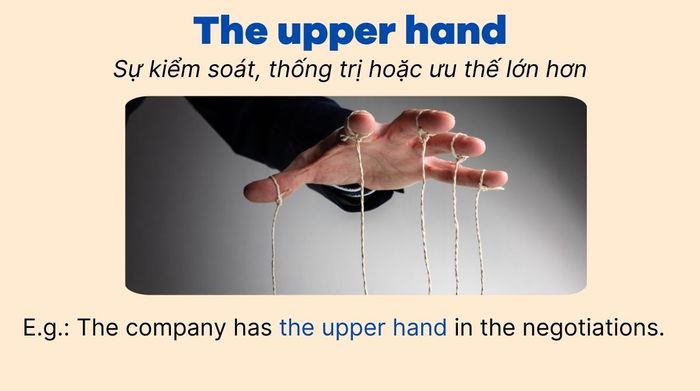 What does the upper hand mean?