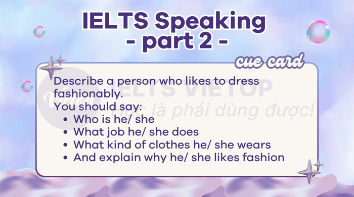 từ vựng cho phần 2 của IELTS Speaking