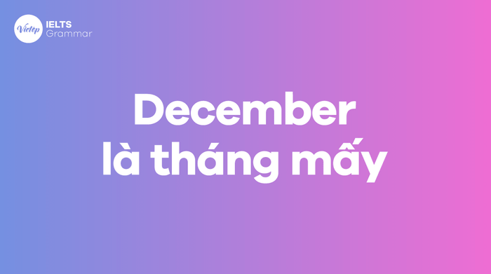 December is which month in English