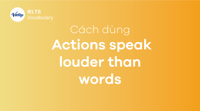 Actions speak louder than words