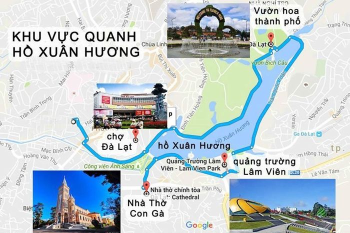 Đoạn hội thoại mẫu về chỉ đường tại Đà Lạt