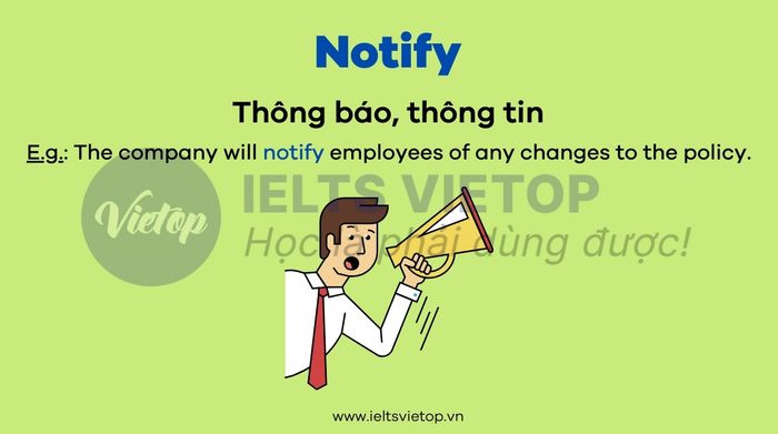 Từ vựng tiếng Anh về các hành động