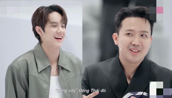 Nanon có màn giao lưu với Trấn Thành trong tập 1 của 'Anh trai say hi'. Ảnh: Cắt từ video