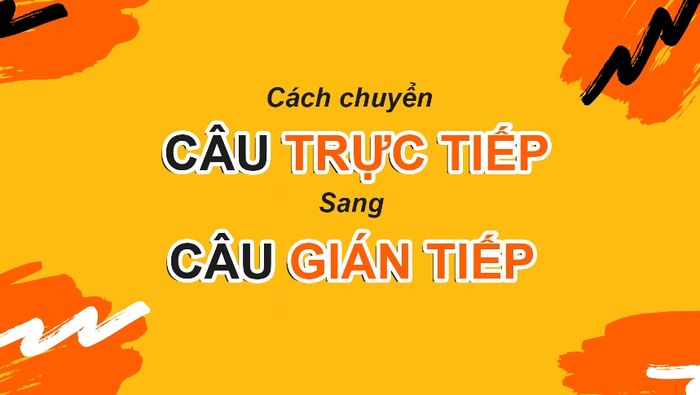 Cách viết lại câu trực tiếp và gián tiếp 