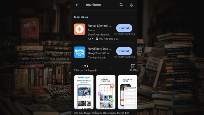 Cách tải Noveltoon trên điện thoại Android bước 2