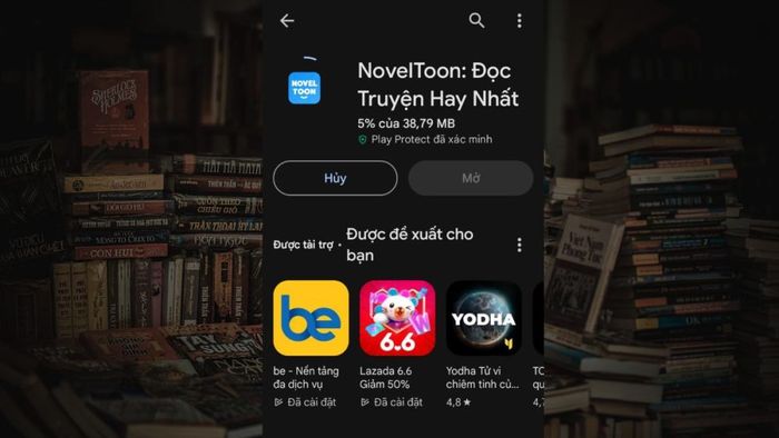 Cách tải Noveltoon trên điện thoại Android bước 3