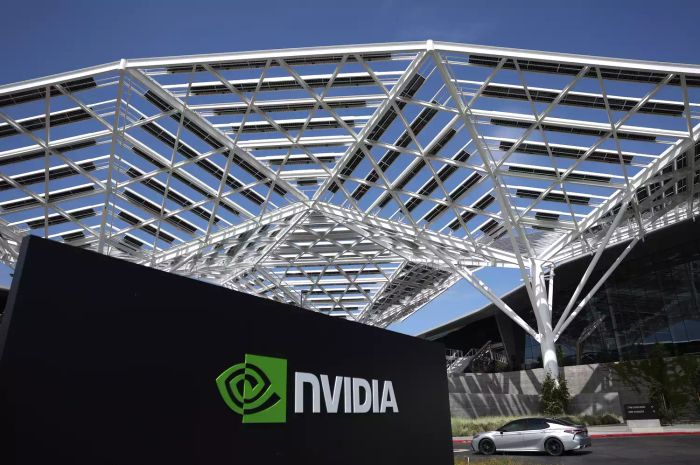 Một cái nhìn bên ngoài trụ sở của NVIDIA