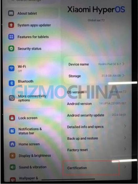 Hình ảnh thực tế của Redmi Pad SE 8.7 4G