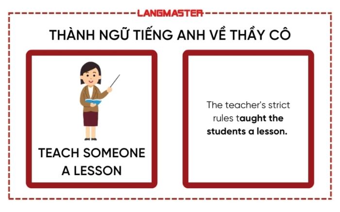 Thành ngữ tiếng Anh về thầy cô