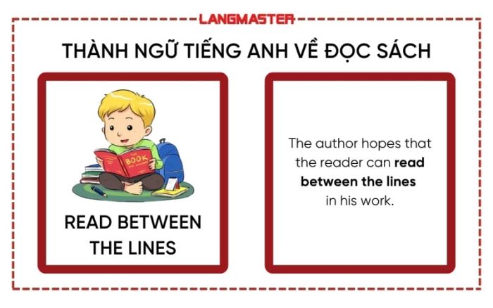 Thành ngữ tiếng Anh về đọc sách