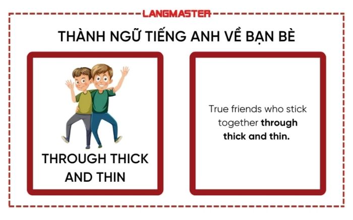 Thành ngữ về bạn bè trong tiếng Anh