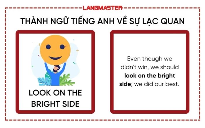 Thành ngữ tiếng Anh về sự lạc quan