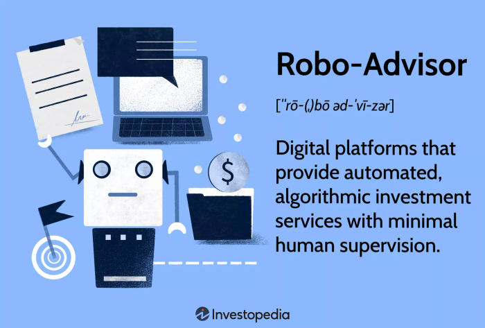 Robo-Advisor: Các nền tảng số cung cấp dịch vụ đầu tư tự động, dựa trên thuật toán với sự giám sát tối thiểu của con người.