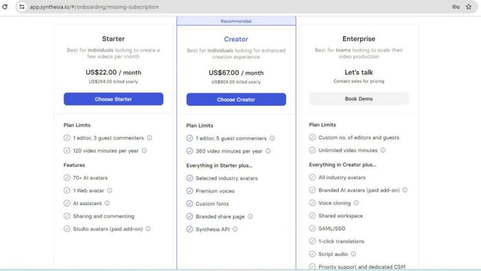 Hướng dẫn đăng ký tài khoản Synthesia AI bước 4