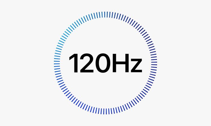 Các dòng iPhone tiêu chuẩn vẫn chỉ có màn hình 120Hz