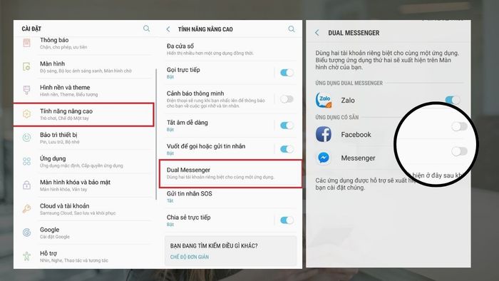 Cách vô hiệu hóa Dual Messenger trên điện thoại