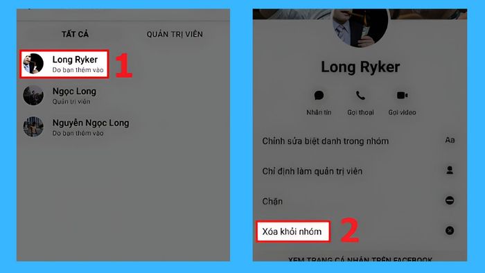 Hướng dẫn xóa nhóm chat trên Messenger - Bước 2