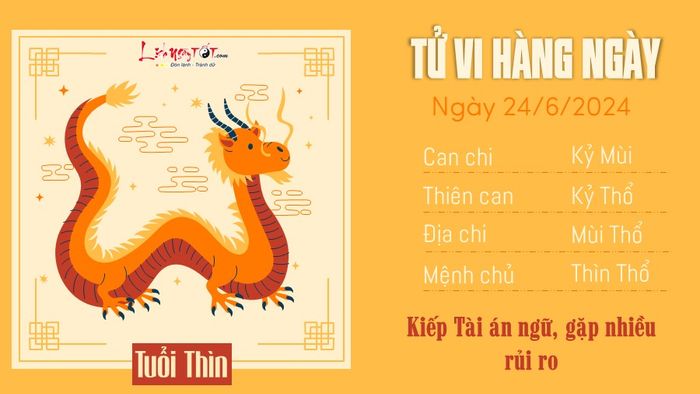 Tử vi hàng ngày 24/6/2024 - Con giáp Thìn