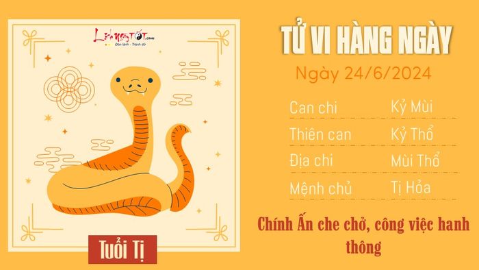 Tử vi hàng ngày 24/6/2024 - Con giáp Ti