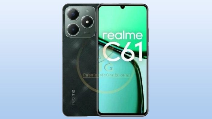 Ảnh render của realme C61 bị rò rỉ