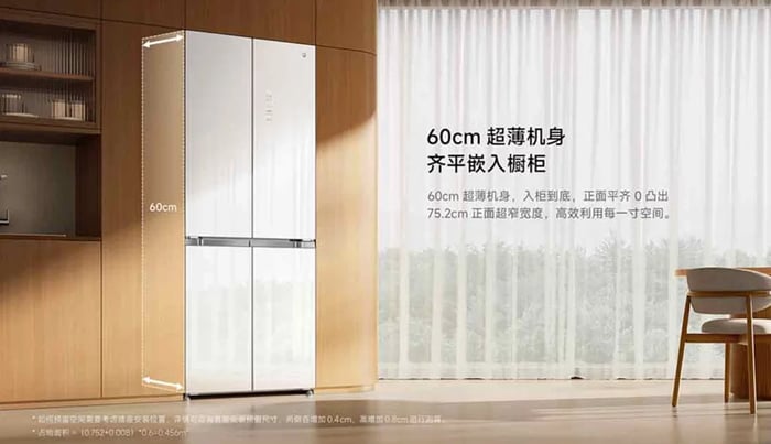 Xiaomi giới thiệu tủ lạnh MIJIA Fresh Storage 439L Cross Ice Crystal White