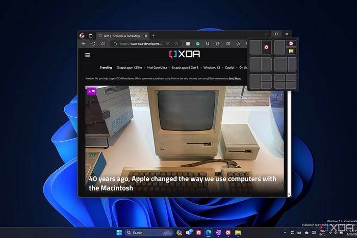 Tính năng Snap Layouts trong Windows 11