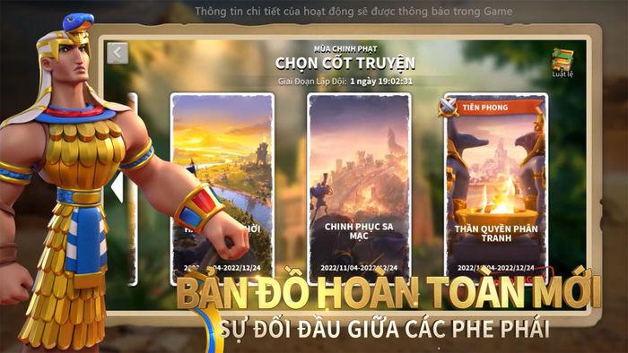 Rise of Kingdoms giới thiệu mùa chinh phạt mới: Thần Quyền Phân Tranh