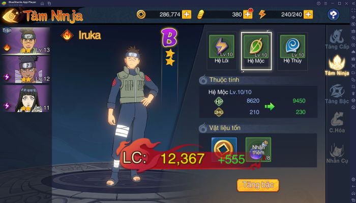 Hướng dẫn bắt đầu chơi Ninja mới trong tựa game Hỏa Chí Truyền Thuyết trên máy tính