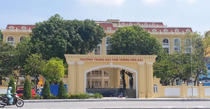 Trường THPT Hòn Gai, TP. Hạ Long. Hình ảnh: Nguyễn Hùng
