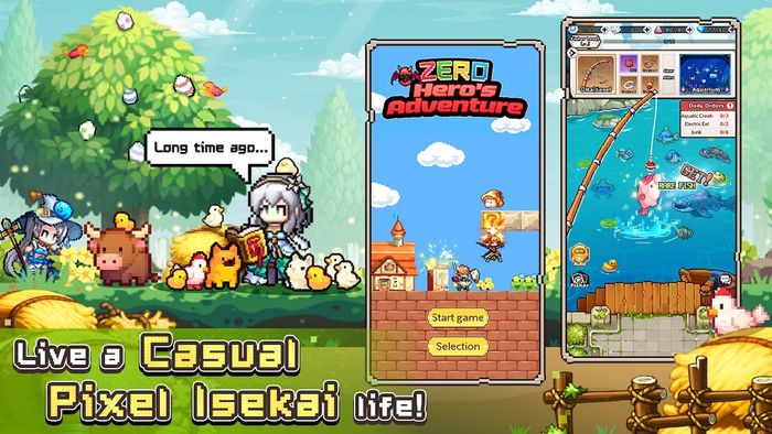 Chơi Zero to Hero: Pixel Saga trên PC: Trở thành anh hùng từ văn phòng