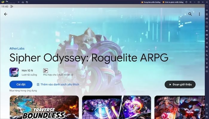 Chơi Sipher Odyssey: Roguelite ARPG trên PC với BlueStacks: Tham gia vào cuộc chiến giữa các vì sao đầy thử thách