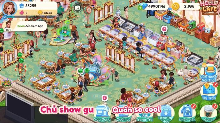 Chơi Hello Café trên PC và trở thành một quản lý quán cà phê thời thượng