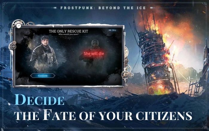 Trải nghiệm chiến thuật Frostpunk: Beyond the Ice trên PC với BlueStacks