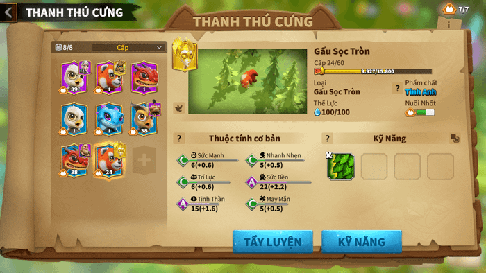 Cuộc Gọi của Rồng - Funtap: Hướng dẫn chi tiết về hệ thống Thú Cưng War Pets