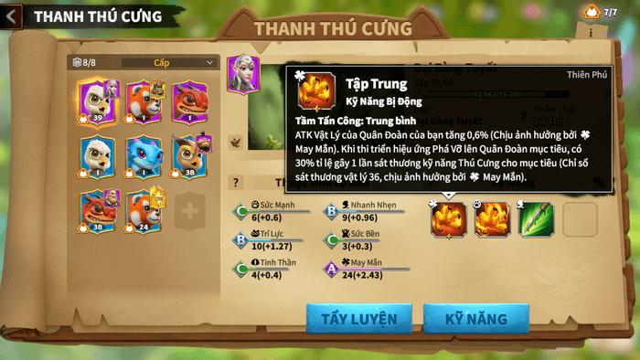 Cuộc Gọi của Rồng - Funtap: Hướng dẫn chi tiết về hệ thống Thú Cưng War Pets